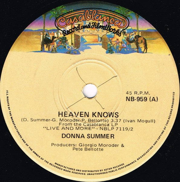 Donna Summer : Heaven Knows (7")