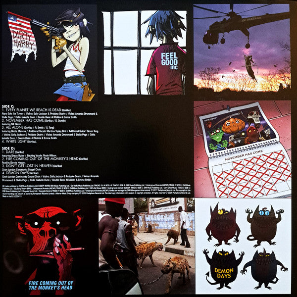 Gorillaz : Demon Days (2xLP, Album, RE, RP, Gat)