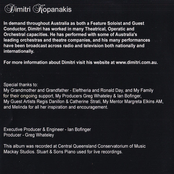 Dimitri Kopanakis : This Is The Moment (CD, Album)