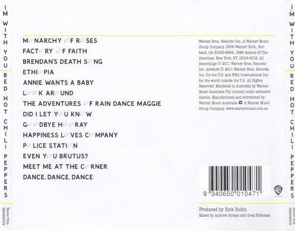 Red Hot Chili Peppers : I'm With You (CD, Album)