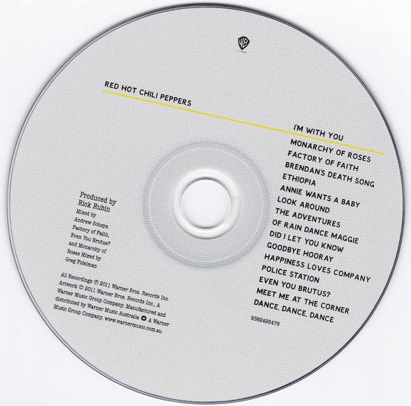 Red Hot Chili Peppers : I'm With You (CD, Album)