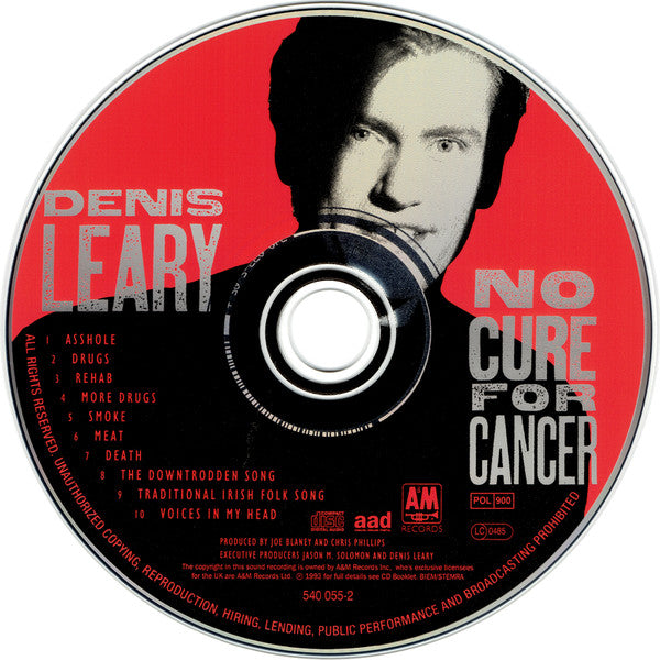 Denis Leary : No Cure For Cancer (CD, Album, RP)