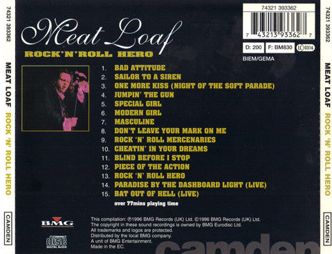 Meat Loaf : Rock 'n' Roll Hero (CD, Comp)