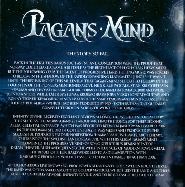 Pagan's Mind : Infinity Divine (CD, Album)