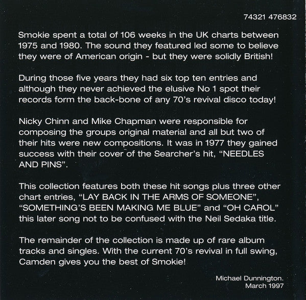Smokie : The Best Of Smokie (CD, Comp)