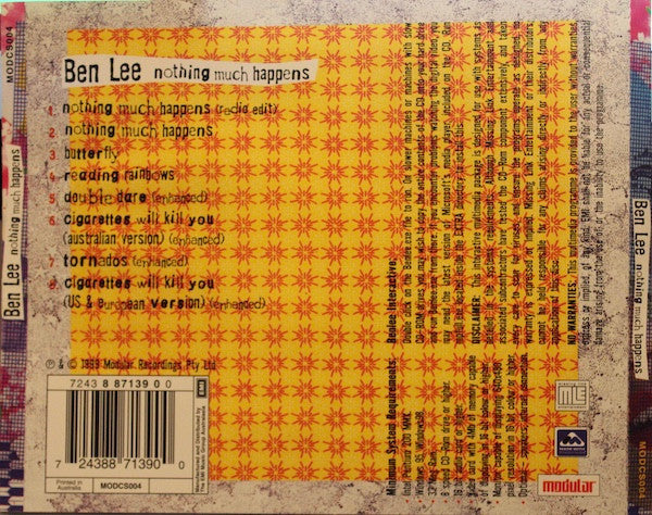 Ben Lee : Nothing Much Happens (CD, EP)