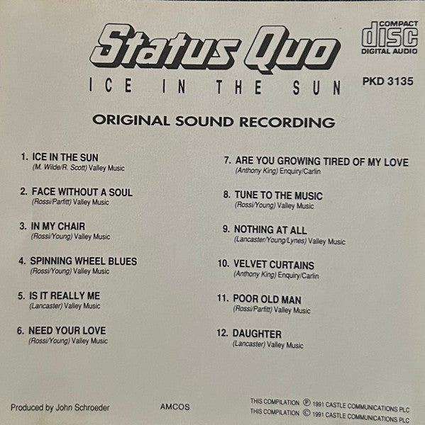 Status Quo : Ice In The Sun (CD, Comp)