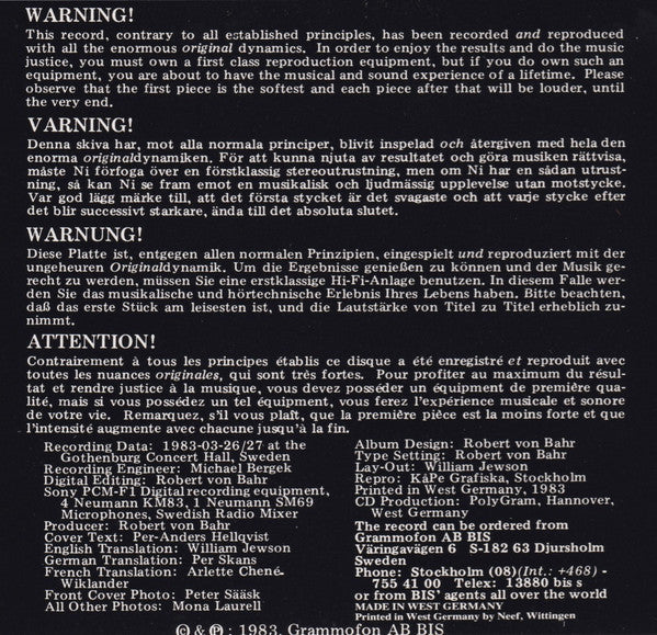 The Kroumata Percussion Ensemble*, John Cage, Henry Cowell, Torbjörn Iwan Lundquist, Yoshihisa Taïra : Second Construction (1940) ─ Pulse (1939) ─ Sisu (1976) ─ Hiérophonie V (1974) (CD, Album)