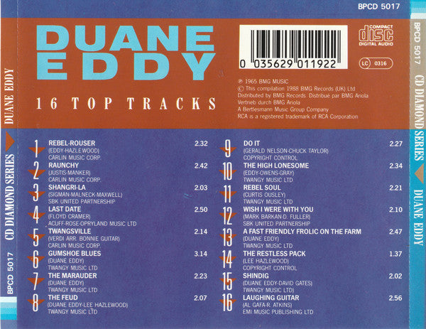 Duane Eddy : 16 Top Tracks (CD, Comp)