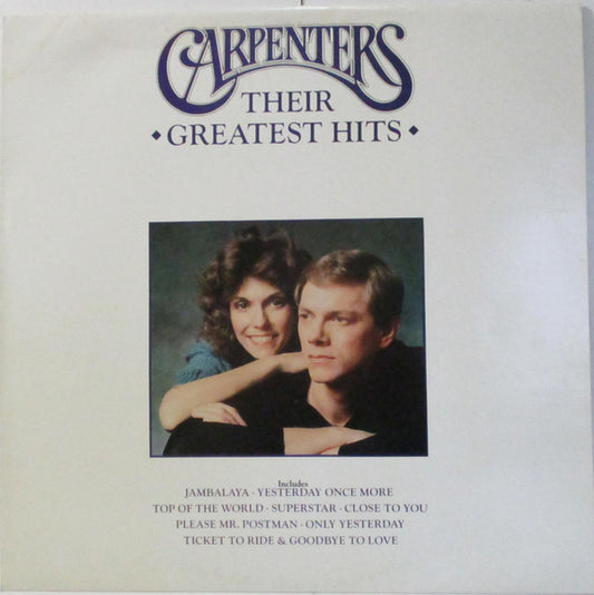 Carpenters : Their Greatest Hits (LP, Comp)