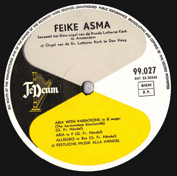 Feike Asma : De Koekoek En De Nachtegaal (LP)