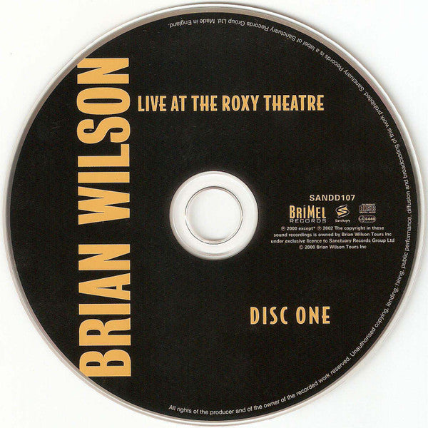 Brian Wilson : Live At The Roxy Theatre (2xCD, Album)