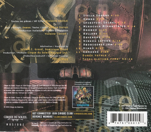 Cirque Du Soleil : Dralion (CD, Album, RE)
