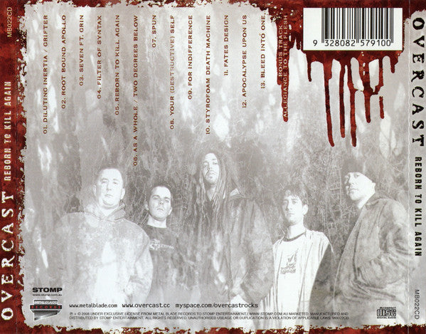 Overcast (3) : Reborn To Kill Again (CD, Album)