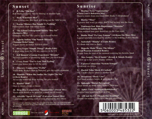 Pathaan : Universal Sunset (2xCD, Album, Mixed)