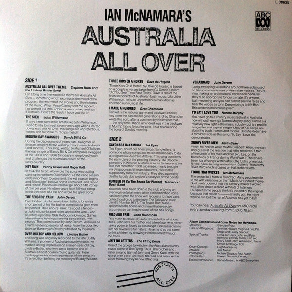 Various - Ian McNamara's* : Australia All Over (LP, Album, Comp)