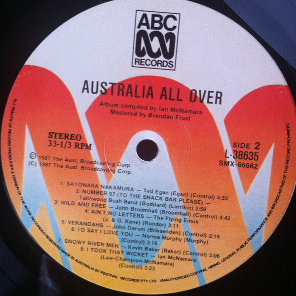 Various - Ian McNamara's* : Australia All Over (LP, Album, Comp)