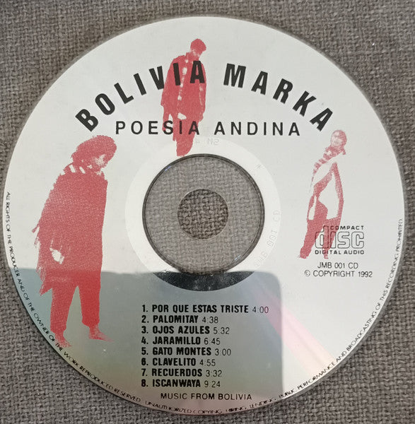 Bolivia Marka : Poesila Andina (CD, Album)