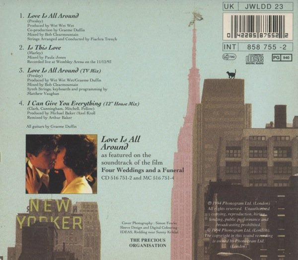 Wet Wet Wet : Love Is All Around (CD, Single, Ltd, Dig)