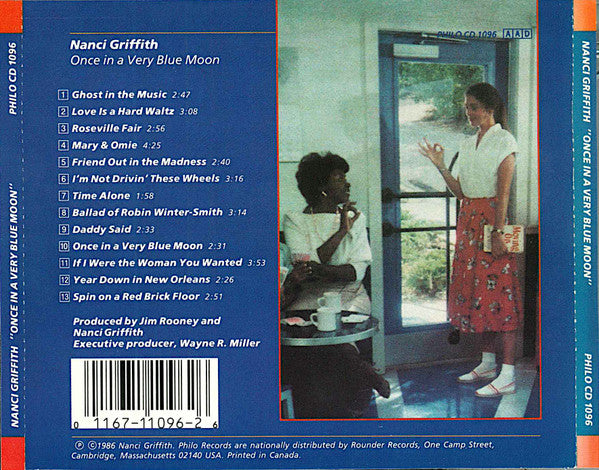 Nanci Griffith : Once In A Very Blue Moon (CD, Album)