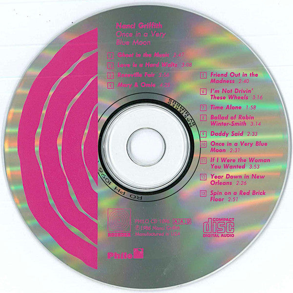 Nanci Griffith : Once In A Very Blue Moon (CD, Album)