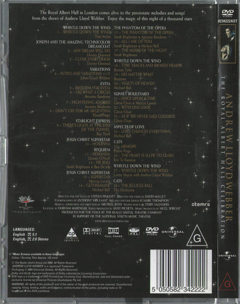 Andrew Lloyd Webber : The Royal Albert Hall Celebration (DVD-V, RE, Multichannel, PAL)
