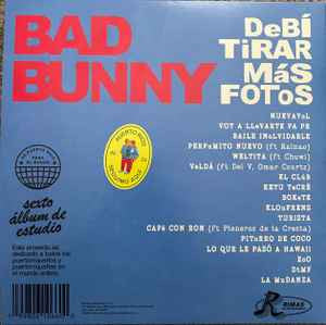 Bad Bunny : Debí Tirar Más Fotos (2xLP, Album, RE, Whi)