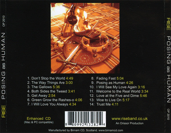 Rise (17) : Posing As Human (CD, Album, Enh)