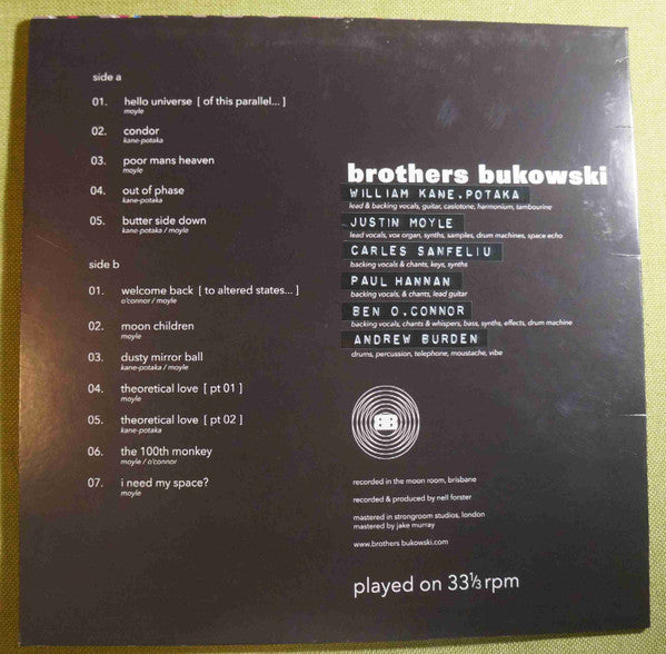 Brothers Bukowski : Hello Universe (LP, Album)