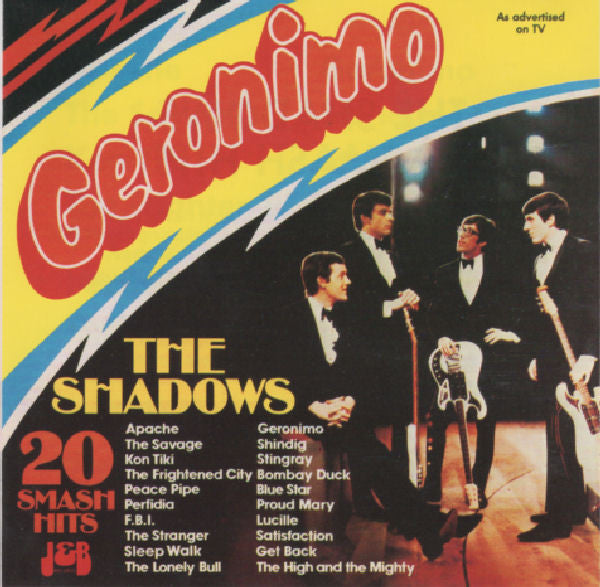 The Shadows : Geronimo 20 Smash Hits (CD, Comp)