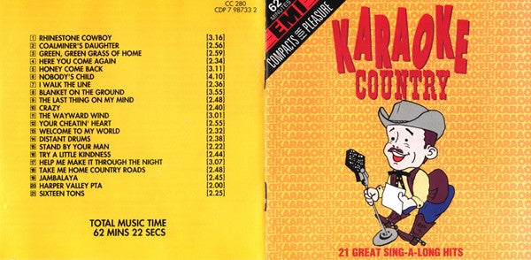 Unknown Artist : Karaoke Country (CD, Comp)