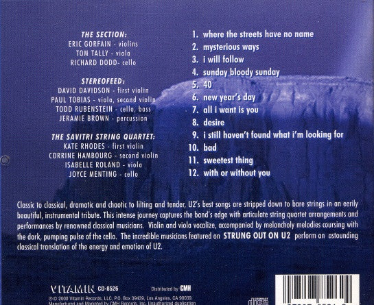 Various : Strung Out On U2 / The String Quartet Tribute (CD, Album)