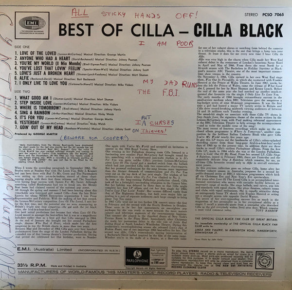Cilla Black : Best Of Cilla (LP, Comp)