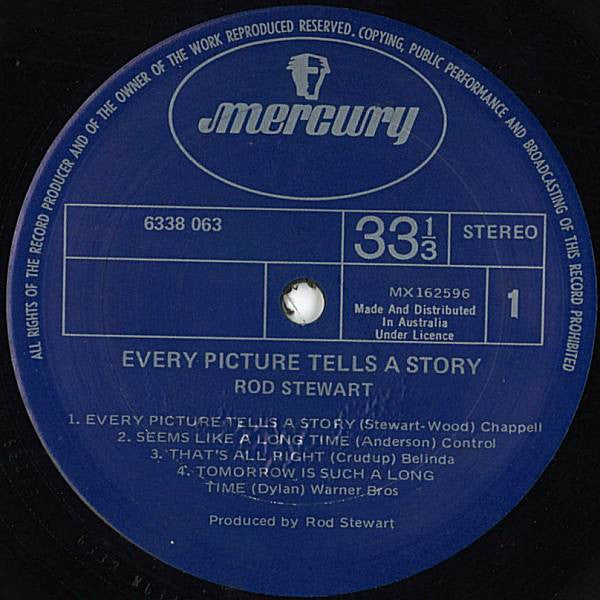 Rod Stewart : Every Picture Tells A Story (LP, Album, RP, Tri)