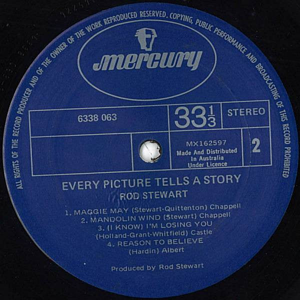 Rod Stewart : Every Picture Tells A Story (LP, Album, RP, Tri)
