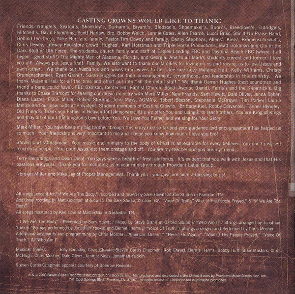 Casting Crowns : Casting Crowns (CD, Album)