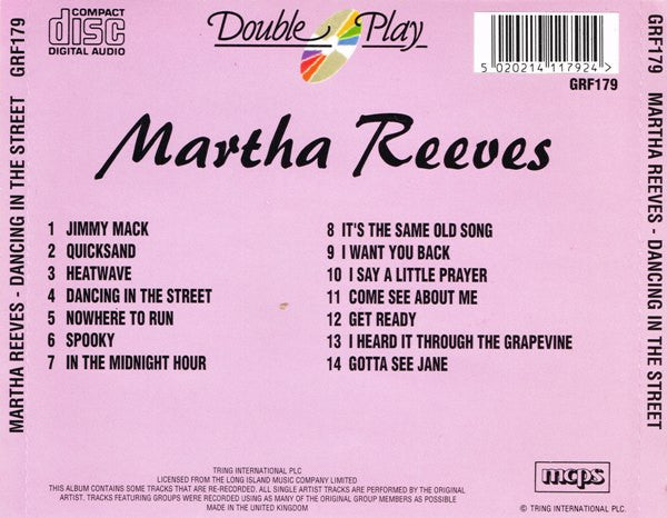 Martha Reeves : Dancing In The Street (CD, Comp)