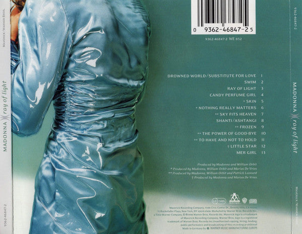 Madonna : Ray Of Light (CD, Album, RP)