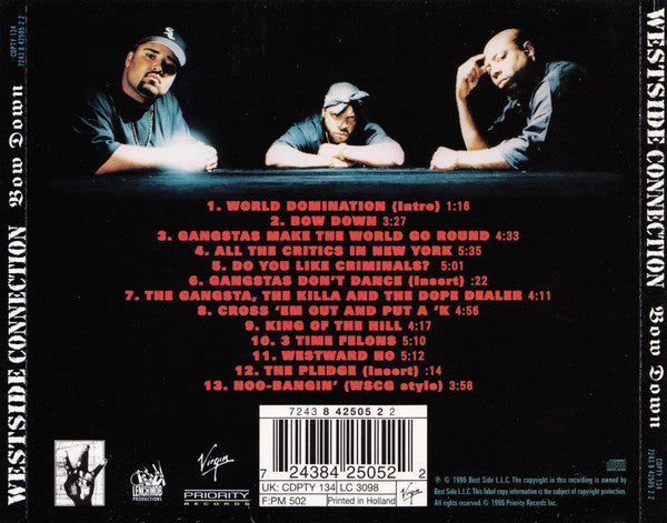 Westside Connection : Bow Down (CD, Album)