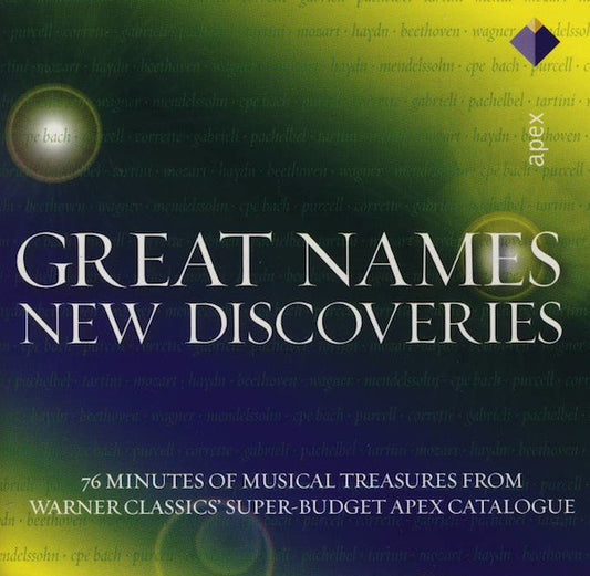 Various : Great Names • New Discoveries (CD, Comp, Promo)