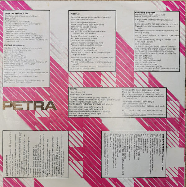 Petra (9) : Beat The System (LP, Album, RE)