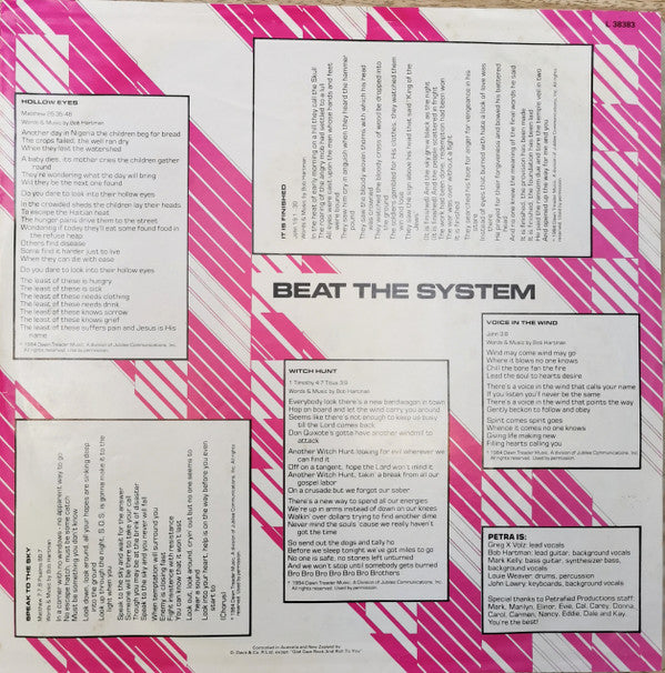 Petra (9) : Beat The System (LP, Album, RE)