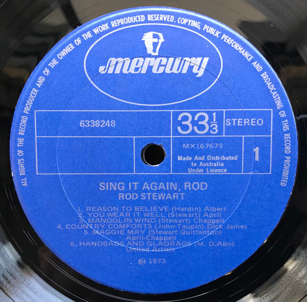 Rod Stewart : Sing It Again Rod (LP, Comp, Die)