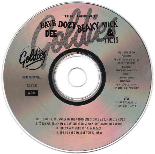 Dave Dee, Dozy, Beaky, Mick & Tich : The Great Dave Dee, Dozy, Beaky, Mick & Tich (CD, Comp)