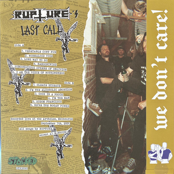 Rupture : Last Call (LP, Album, Red)