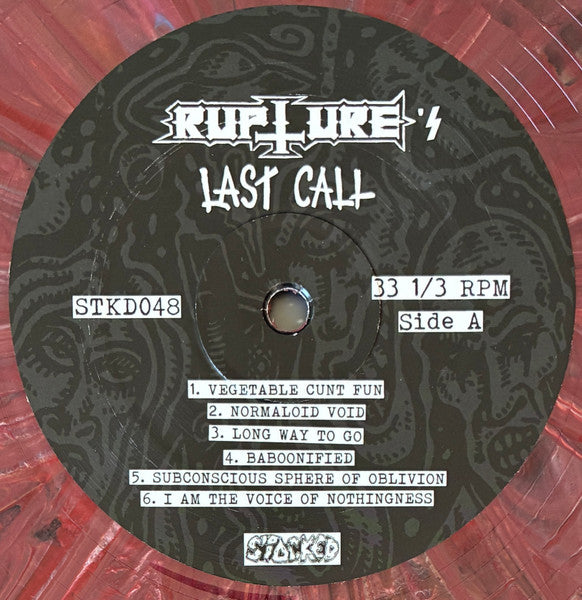 Rupture : Last Call (LP, Album, Red)