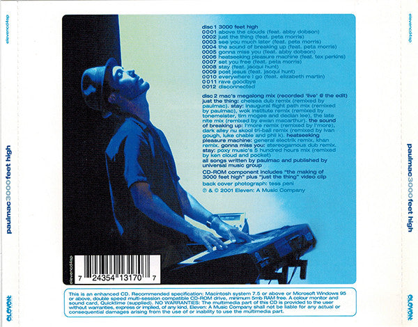 Paulmac : 3000 Feet High (CD, Album, Enh, Ltd + CD, Ltd, Mixed)