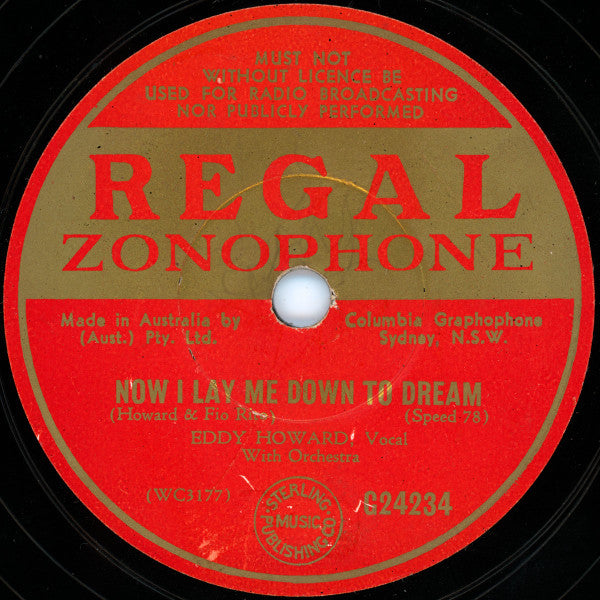 Eddy Howard : I'll Never Smile Again / Now I Lay Me Down To Dream (Shellac, 10")