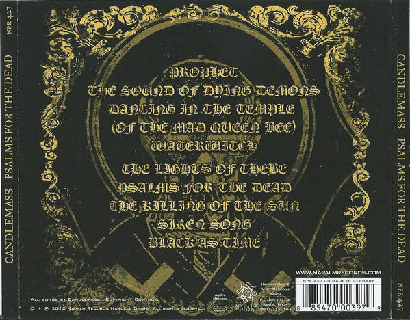 Candlemass : Psalms For The Dead (CD, Album)