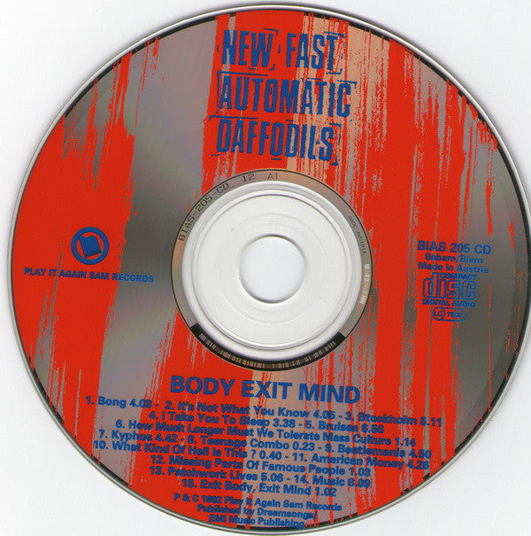 New Fast Automatic Daffodils : Body Exit Mind (CD, Album)